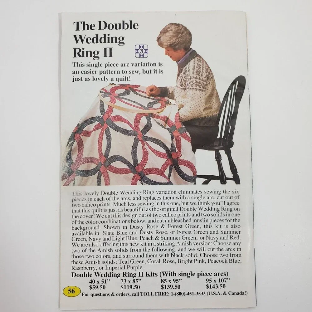 Hearthside Quilts Catalog Issue 19 Double Wedding Ring Vintage 1990s - Picture 13 of 13
